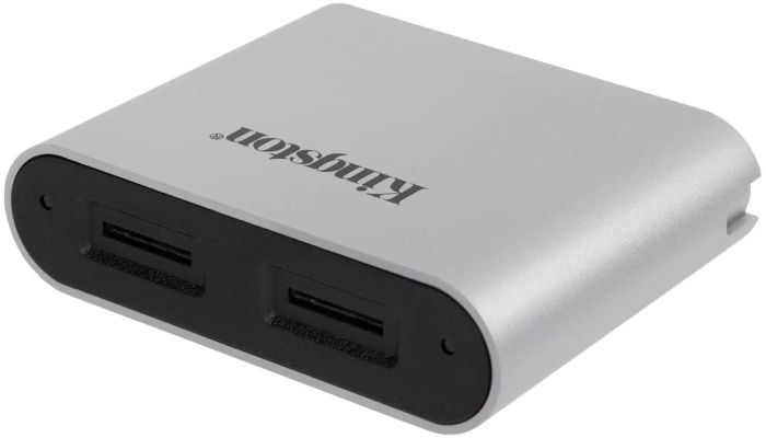 Кардридер Kingston USB 3.2 Type-C > 2x microSD UHS-II Workflow Серебристый