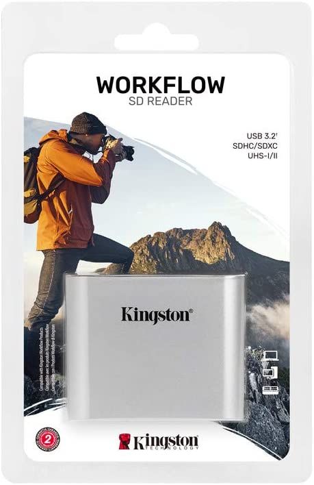 Кардрідер Kingston USB 3.2 Type-C > 2xSD UHS-II Workflow Срібний
