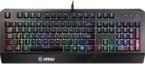 Клавиатура мембрана MSI Vigor GK20 UA 104key, USB-A, EN/UKR/RU, ColorLED, чёрный