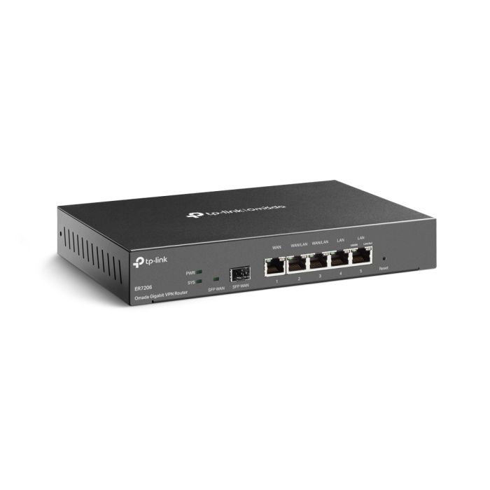 Мультисервисный Маршрутизатор TP-LINK  2xGE LAN, 1xGE WAN, 2xGE LAN, 1xSFP TP-Link ER7206
