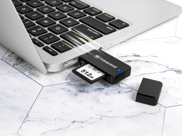 Кардрідер Transcend USB 3.1 Type-A > microSD/SD Білий