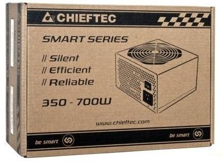 Блок живлення CHIEFTEC Smart  (650W), >85%, 120мм, 1xMB 24pin(20+4), 1xCPU 8pin(4+4), 2xMolex, 6xSATA, 2xPCIe 8pin(6+2)