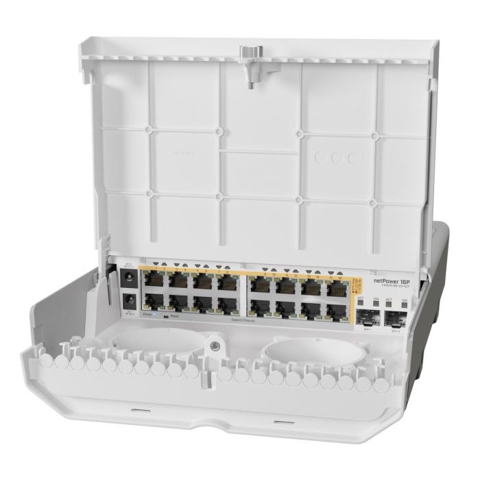 Комутатор MikroTik Cloud Router Switch netPower 16P MikroTiK CRS318-16P-2S+OUT