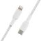 Belkin сable USB-С > Lightning charge/data, 2m, Type-C, BRAIDED, white