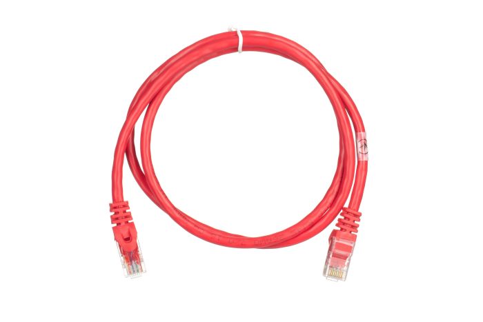 Патч-корд 2E САТ 6, UTP, 1м, 26AWG, RJ45, 7/0.16, Cu, PVC, червоний