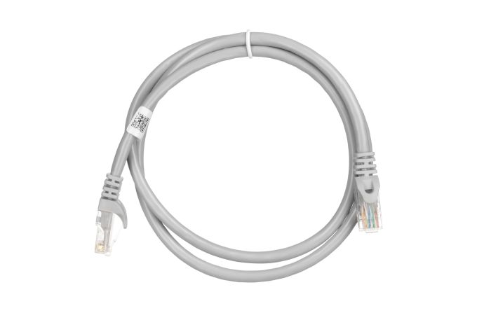 Патч-корд 2E САТ 6, UTP, 1м, 26AWG, RJ45, 7/0.16, Cu, PVC, сірий