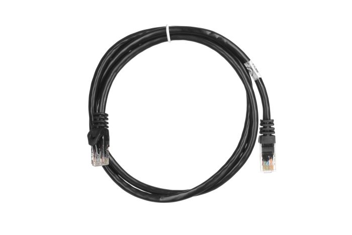 Patch Cable 2E Cat 6,UTP,RJ45, 26AWG ,7/0.16 Cu, 1.00 m, PVC,Black
