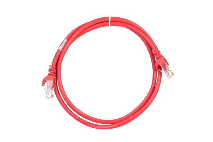 Патч-корд 2E САТ 5e, UTP, 1м, 26AWG, RJ45, 7/0.16, Cu, PVC, красный
