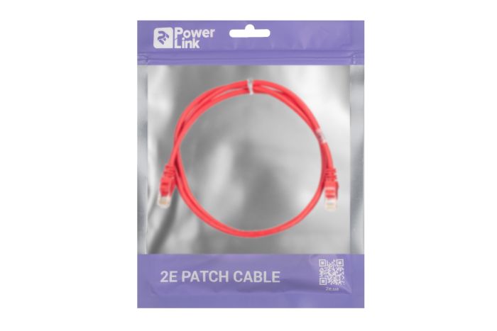 Patch Cable 2E Cat 5e,UTP,RJ45, 26AWG ,7/0.16 Cu, 1.20 m, PVC,Red