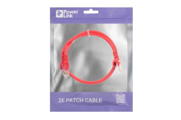 Patch Cable 2E Cat 5e,UTP,RJ45, 26AWG ,7/0.16 Cu, 1.50 m, PVC,Red