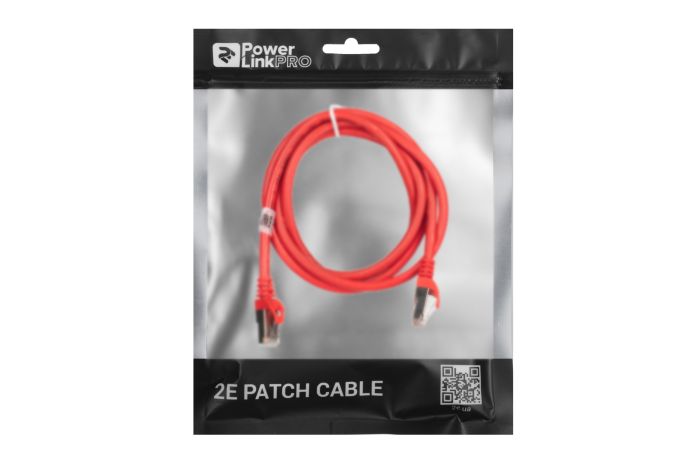 Патч-корд 2E САТ 6, S-FTP, 1.50м, 26AWG, RJ45, 7/0.16, Cu, PVC, червоний