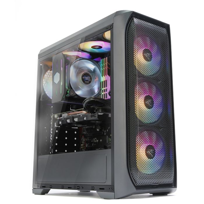 Корпус Zalman N5 MF без БП 1xUSB3.0, 2xUSB2.0 4x120мм RGB VGA 365мм LCS ready Acrylic Side Panel ATX чёрный