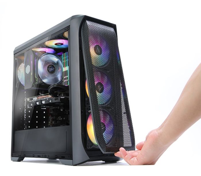 Корпус Zalman N5 MF без БП 1xUSB3.0, 2xUSB2.0 4x120мм RGB VGA 365мм LCS ready Acrylic Side Panel ATX чёрный