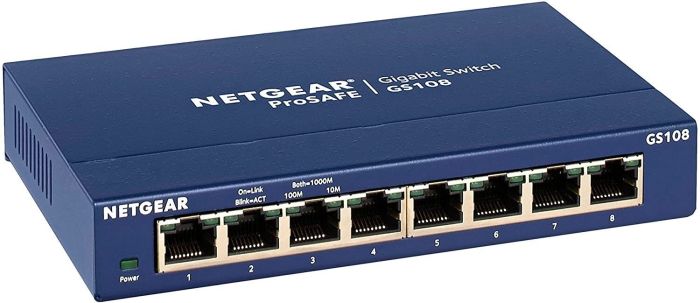 Коммутатор   8xGE, Неуправляемый NETGEAR GS108GE