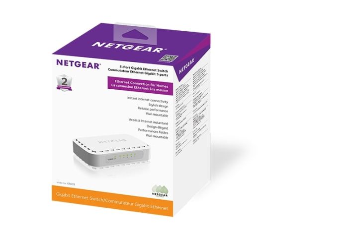 NETGEAR Switch GS605 5xGE, Unmanaged