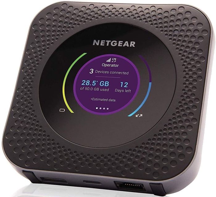 Мобильный маршрутизатор NETGEAR MR1100 Nighthawk M1 4G/LTE, 1xGE LAN/WAN, 1xUSB, 1xUSB TypeC, 1Гбит/с, 2xTS-9