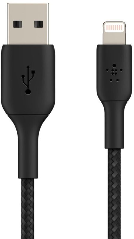 Belkin сable USB-A > Lightning charge/data, 2m, BRAIDED, black