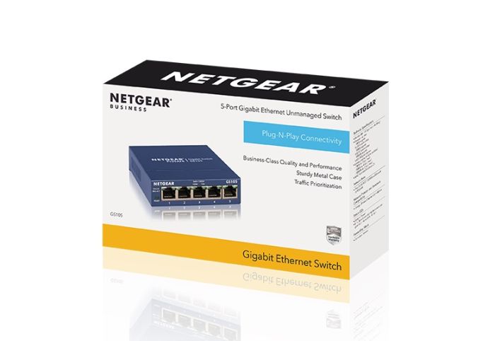 Switch  5xGE, Unmanaged NETGEAR GS105GE