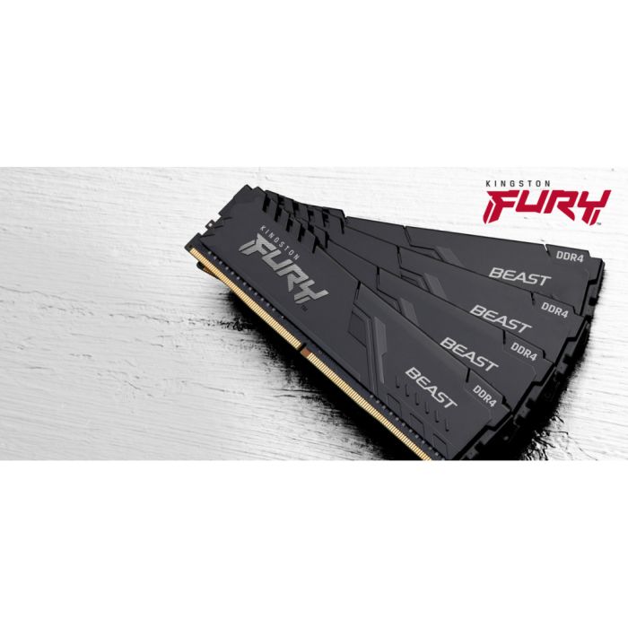 Память ПК Kingston DDR4 16GB KIT (8GBx2) 3200 FURY Beast