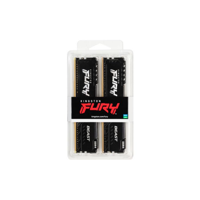 Память ПК Kingston DDR4 16GB KIT (8GBx2) 3200 FURY Beast