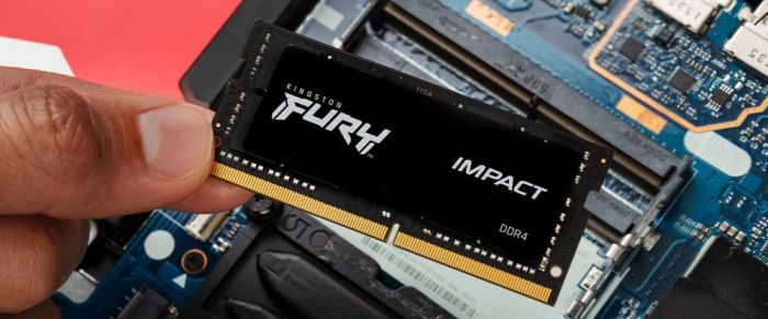 Пам'ять ноутбука Kingston DDR4 16GB KIT (8GBx2) 3200 FURY Impact