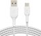 Belkin сable USB-A > USB-C charge/data, 1m, Type-C, BRAIDED, white