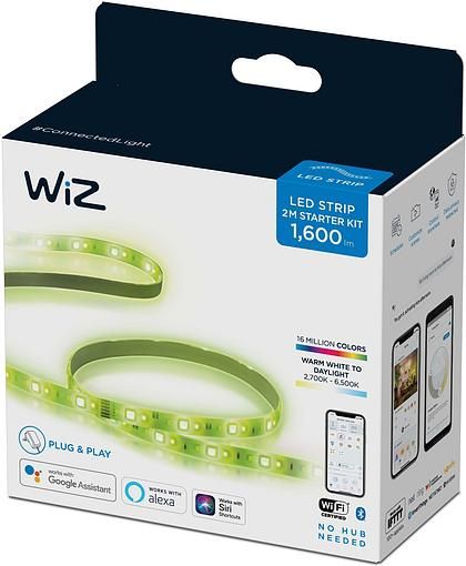 Лента светодиодная  умная WiZ LEDStrip, 1600Lm, 2700-6500K, RGB, 2 метра, Wi-Fi