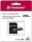 Карта памяти Transcend microSD  256GB C10 UHS-I U3 A2 R160/W125MB/s + SD