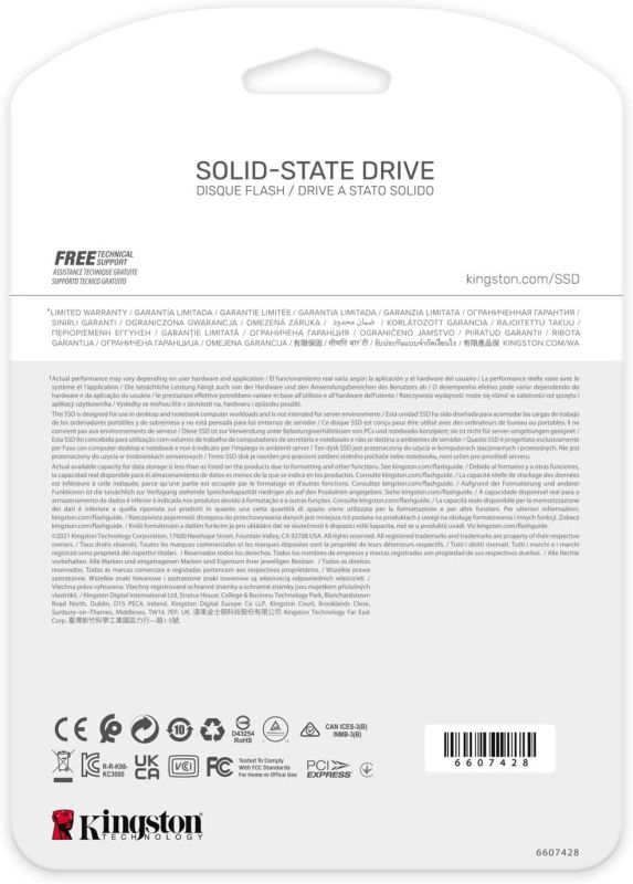 Накопитель SSD Kingston M.2 1TB PCIe 4.0 KC3000