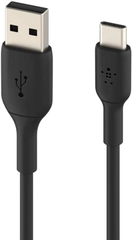 Кабель USB-A > USB-C зарядки/синхронизации Belkin 1м, 15Вт, Type-C, PVC, черный
