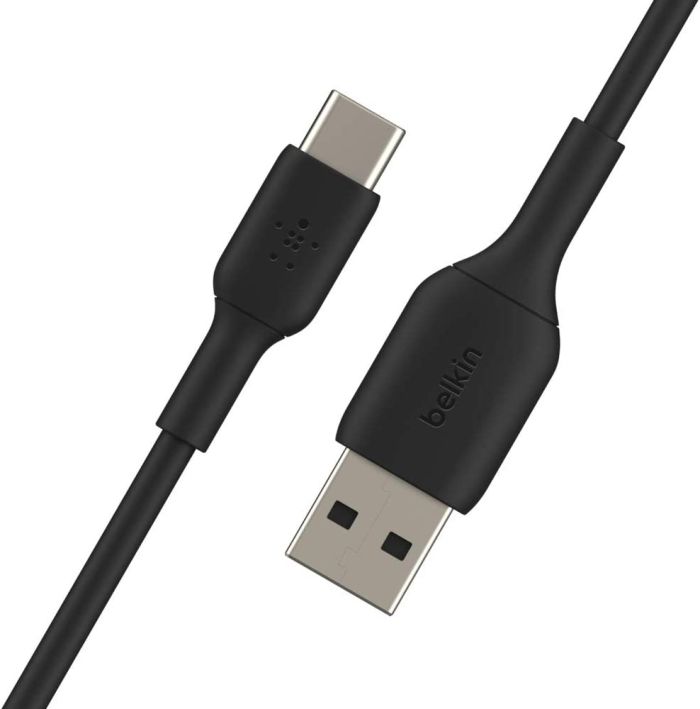 Кабель USB-A > USB-C зарядки/синхронизации Belkin 1м, 15Вт, Type-C, PVC, черный