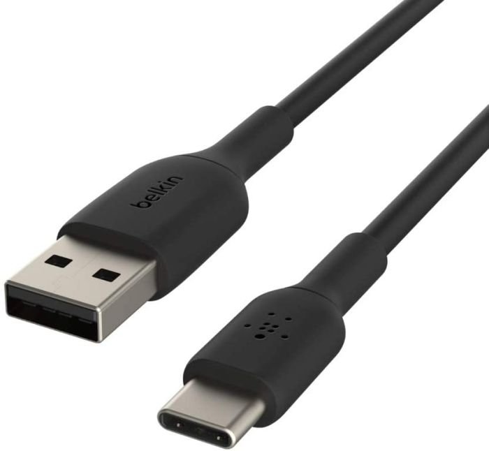 Кабель USB-A > USB-C зарядки/синхронизации Belkin 1м, 15Вт, Type-C, PVC, черный