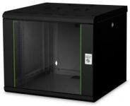 Шафа DIGITUS 19", 9U, Wall Mounting Unique, 600x600 мм, 60кг максимально, чорна