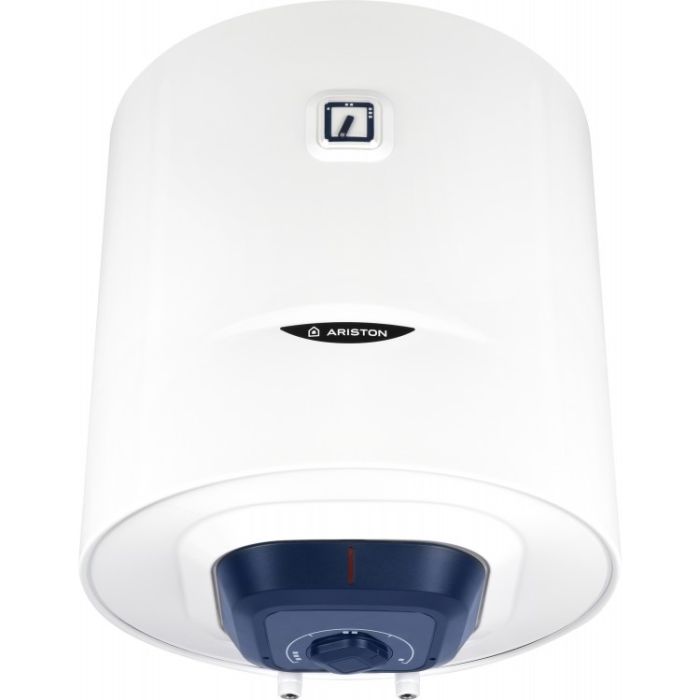 Водонагрівач електр. Ariston круглий BLU1 R PL DRY, 50л, 1,5кВт, сухий тен, мех. кер-ння, C, Італія, білий