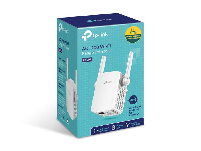 Розширювач покриття WiFi TP-LINK  AC1200, 1хFE LAN, MESH TP-Link RE305
