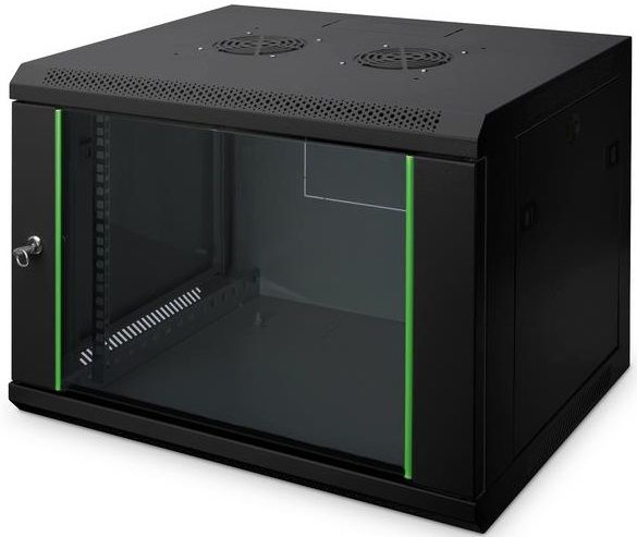 Шафа DIGITUS 19", 7U, Wall Mounting Dynamic Basic, 600x450 мм, 60кг максимально, чорна