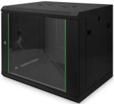 Шафа DIGITUS 19", 9U, Wall Mounting Dynamic Basic, 600x450 мм, 60кг максимально, чорна