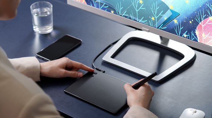 Графічний планшет  4.8"x3" , USB-C, чорний Huion RTE-100