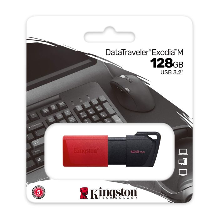 Kingston  128GB USB 3.2 Type-A Gen1 DT Exodia M