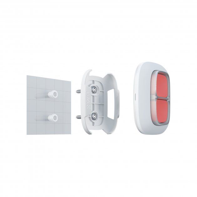 Беспроводная двойная тревожная кнопка Ajax DoubleButton, jeweller, беспроводной, белый