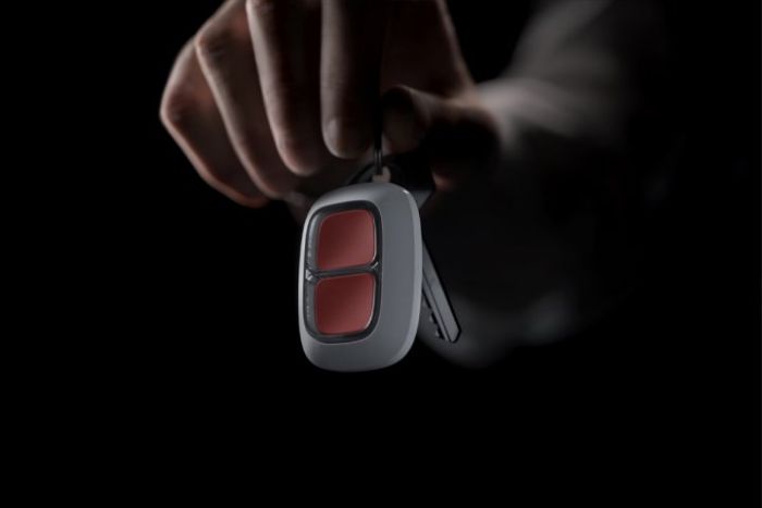 Беспроводная двойная тревожная кнопка Ajax DoubleButton, jeweller, беспроводной, белый