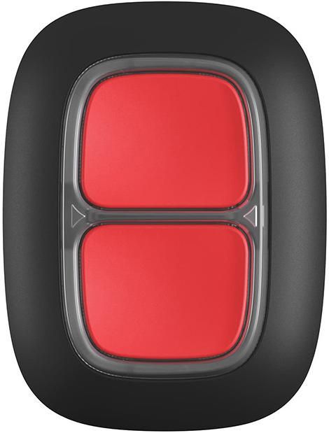 Беспроводная двойная тревожная кнопка Ajax DoubleButton, jeweller, беспроводной, черный