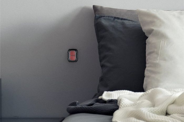 Holder for locking the panic button Ajax Button Double Button Holder, black