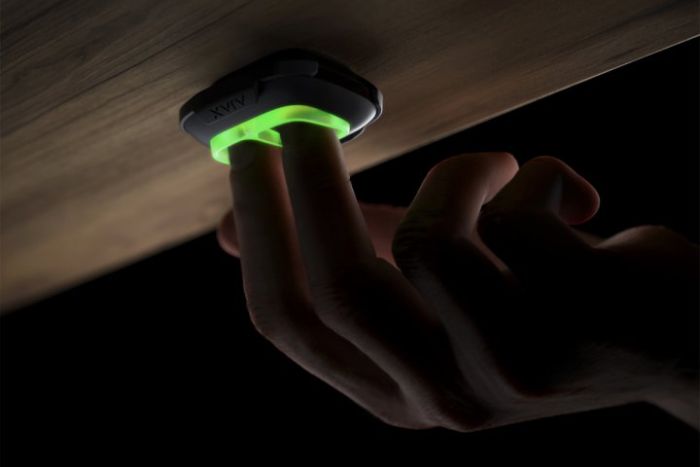 Holder for locking the panic button Ajax Button Double Button Holder, black