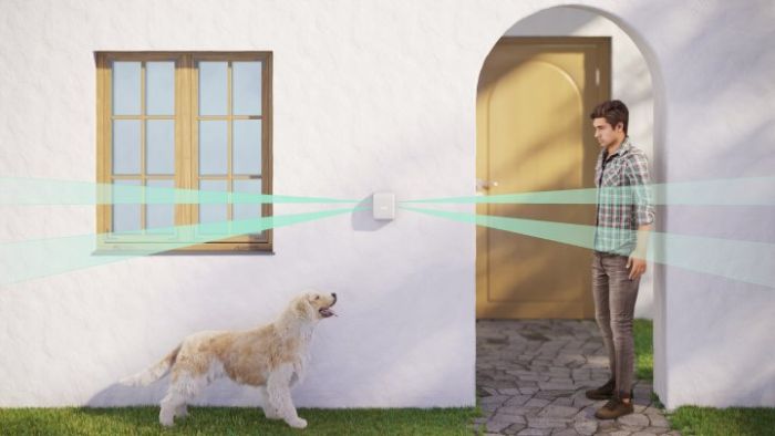 Датчик движения уличный типа "штора" Ajax DualCurtain Outdoor, Jeweler, беспроводной, белый