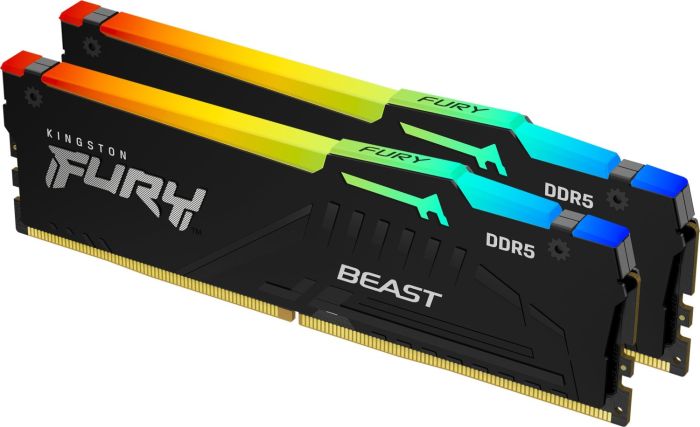 Пам'ять ПК Kingston DDR5 32GB 5600 FURY Beast  RGB