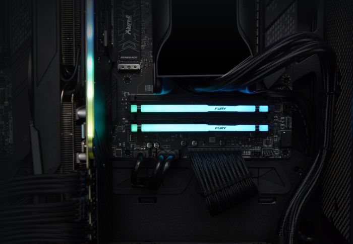 Пам'ять ПК Kingston DDR5 32GB 5600 FURY Beast  RGB