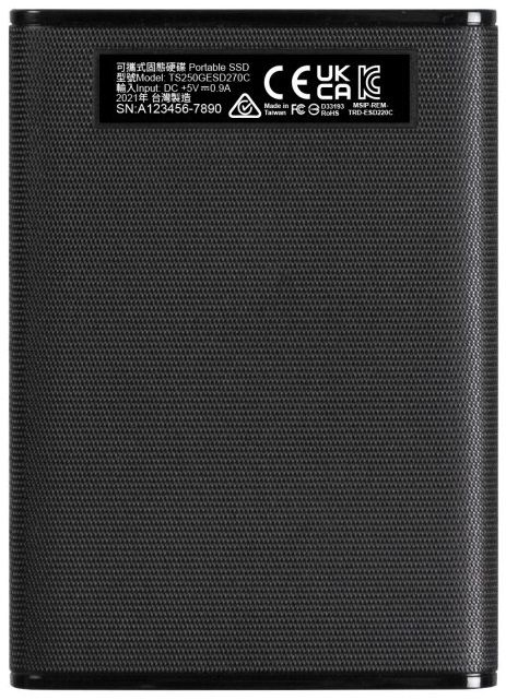 Portable SSD Transcend 1TB USB 3.1 Gen 2 Type-C ESD270C