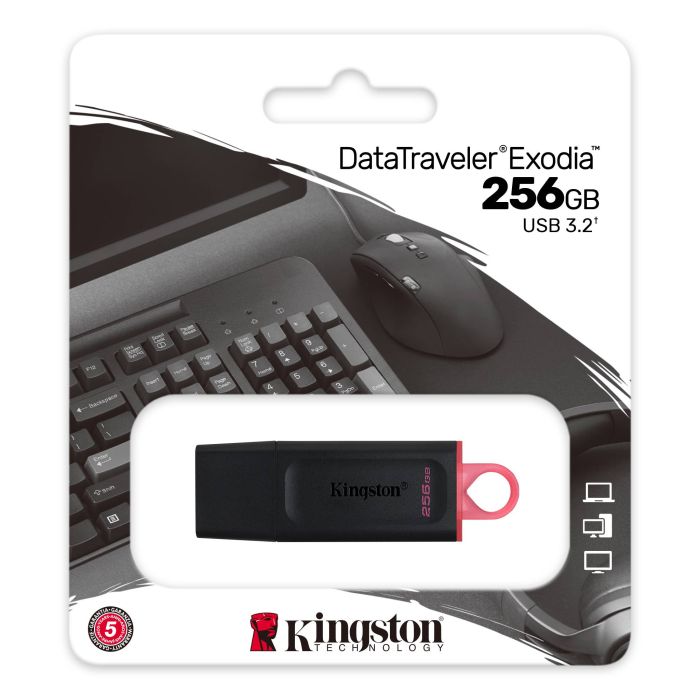 Kingston  256GB USB 3.2 Type-A Gen1 DT Exodia