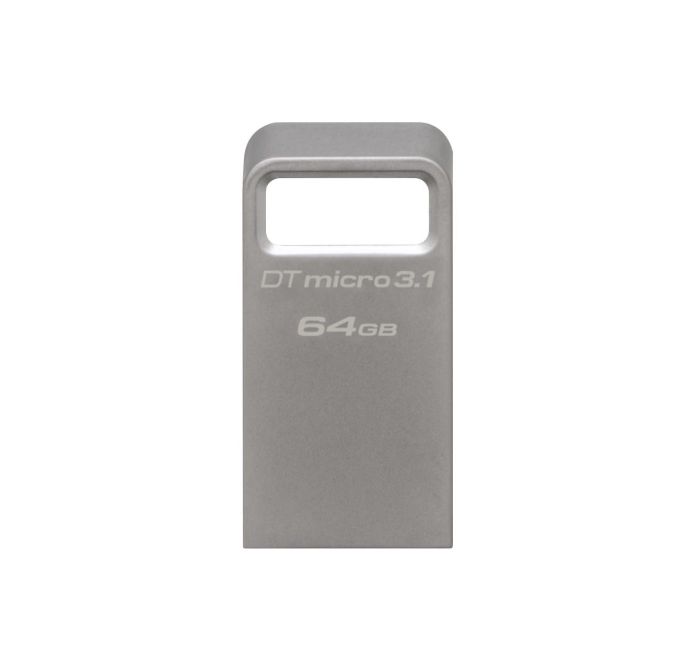 Накопичувач Kingston   64GB USB 3.2 Type-A Gen1 DT Micro R200MB/s Metal